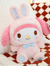 My Melody Polka Dot Pink Bunny Plushie