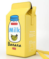 Sweeten your style with the Banana Milk Carton Kawaii Street Style Shoulder Bag playful and trendy accessory inspired by kawaii streetwear culture. Its unique milk carton shape and charming design make it the perfect statement piece for everyday wear or special outings.
Shaped like a banana milk carton, complete with cute illustrations, pastel colors, and delightful text details for an authentic kawaii aesthetic, it's made from high-quality PU leather, ensuring water resistance, durability.