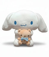Calling all Sanrio fans! Add a dose of happiness to your life with the adorable Cinnamoroll and Mascot Plushie, featuring your favorite character holding their beloved mascot.