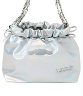 Class and shine meets everyday style with our Cinnamoroll Silver Metallic Ribbon Shoulder Bag! This limited edition bag features a stunning silver metallic finish adorned with elegant ribbon details and adorable Cinnamoroll charm. The practical drawstring cinch closure keeps your belongings secure while maintaining easy access. Perfectly sized for daily essentials and featuring a comfortable shoulder strap, this bag combines functionality with kawaii flair.