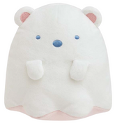 Meet the Glow-in-the-Dark Shirokuma Ghost Plushie – the cutest spooky companion you’ll ever cuddle! This adorable plush combines the charm of a sweet polar bear with a playful ghostly twist, featuring soft, velvety fabric and sweet embroidered details.
By day, it’s a soft, huggable friend; by night, it transforms, glowing with a gentle, ethereal light that brings a magical touch to any room.
Part of the Sumikkogurashi gang, who have been invited by a ghost to the Night Park, the begin to enjoy it by