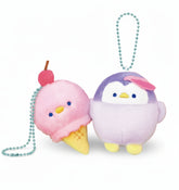 Kawaii, cute, ball chain key chain There are 10 different penguin keychain plushies to collect - they come in all your favorite flavors and forms, from strawberry to lemon, chocolate to watermelon and as popsicles, cones and cups. Best of all, you can cuddle them without the sloppy, sugary mess