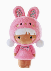 Featuring super soft plush fabric, embroidered details, and ditsy floral accessories.  With adorable bunny rabbit ears, Momiji Raspberry Sorbet Pascale Plushie sold out in only a few weeks but she’s back… for now! Soft, huggable, iconic characters for collectors and lovers of all things wholesome and cute.