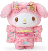 Celebrate Japanese tradition and My Melody's timeless sweetness with this luxurious plushie! Dressed in a beautifully detailed pink floral kimono, My Melody embodies sophistication with her antique-style bow, golden flowers, and intricate floral patterns. Her outfit is complete with a matching obi sash.
This absolutely gorgeous and unique plushie is the perfect addition to any Sanrio collection and a delightful way to bring a piece of Japanese culture into your home. Perfect for fans of My Melody and Japan