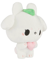 This charming Mystical "Inusagi" Bear-Bunny Plushie features a crisp green leaf atop her head, serving as a unique and whimsical accessory. With a fluffy tail and intricate embroidered details, Inusagi brings a touch of nature's charm into your home. Perfect for snuggles or as a whimsical decorative piece, this plushie is sure to brighten your day with its adorable presence.
