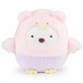 Bundle up for the cutest little adventure with our Owl Bear Shirokuma Pink Plush! Shirokuma is dressed in an irresistibly soft pink owl costume, complete with tiny wings, embroidered details, and a sweet pastel lavender belly. With its round, cuddly shape and gentle colors, this plush makes an adorable companion for snuggling, displaying, or adding a cozy touch to your collection.