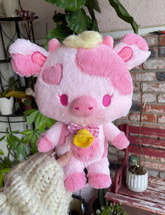 The Pink Hearts Jolene the Cow Plushie is ready to mooo-ve into your heart and become your new best friend. Perfect for cuddle sessions and long conversations, this delightful plush won't steer you wrong!