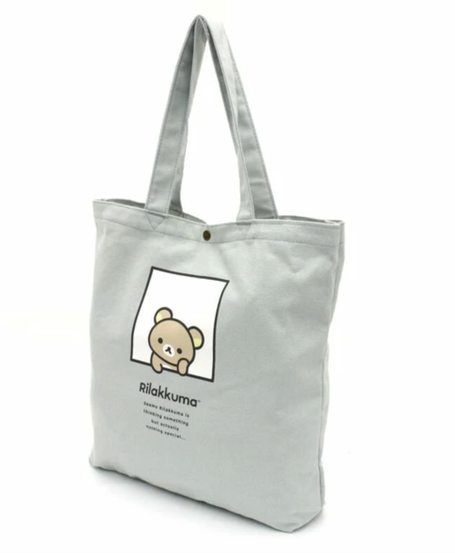 Rilakkuma Tote Bag | San-X Japanese Kawaii Style – Plush Krush Rilakkuma Tote Bag | San-X Japanese Kawaii Style – Plush Krush