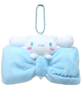 Classic Sanrio characters are featured as their adorable selves, plush style, at the center of a cutie pie bow. The embroidered character name really elevates this Big Bow Cinamoroll Plush Keychain