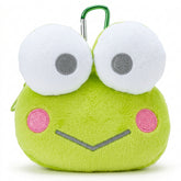 Add a little cuteness to your everyday essentials with this adorable Sanrio Keroppi Plush Pouch Carabiner Keychain! Its compact design is perfect for keeping your coins, small treasures, earbuds, or other tiny essentials safely tucked away.