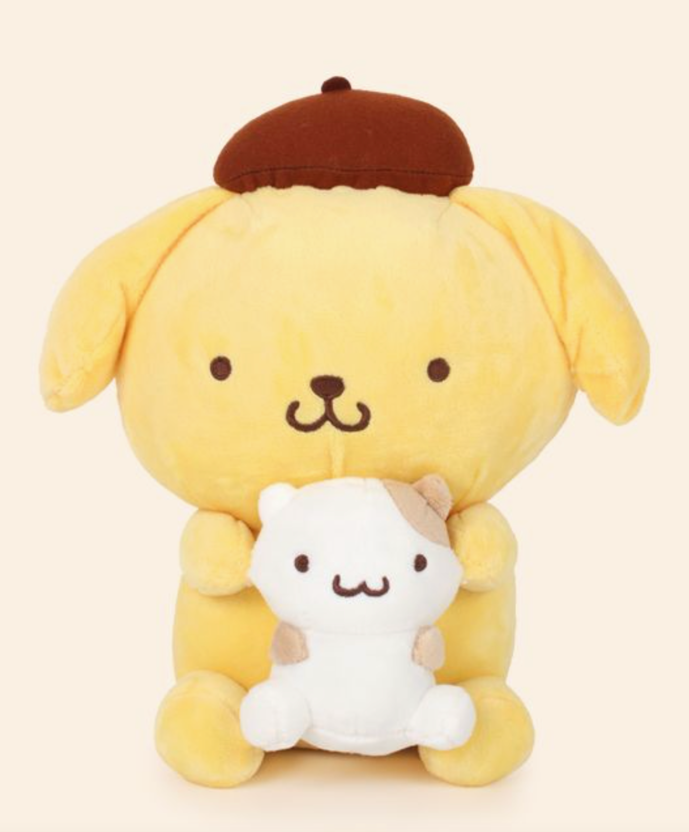 Pompompurin and Mascot Plushie Sanrio Plush Stuffed Animal Dog