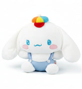 Straight outta the 60s groove era comes our Retro Mood Cinnamoroll Plushie! This adorable plush features Cinnamoroll in a charming old school style suspenders and trousers that capture the vibrant spirit of the 1960s. The pop of color from his playful newsboy hat adds even more fun to his sweet look.