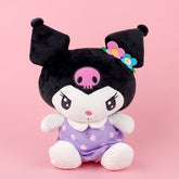 Retro Mood Kuromi Groovy Purple Polka Dots Plushie