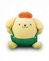 Straight outta the 60s groove era comes our Retro Mood Pompompurin Plushie! This adorable plush features Pompom in an amazing retro outfit of green suspenders and trousers that captures the vibrant style and spirit of the 1960s. Of course, His outfit would not be complete without a vintage tank on his signature brown hat.