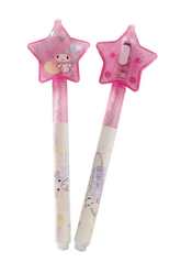 Write secret messages which can't be seen unless you flash the light-up wand.
You can only see it if you shine a mystery light on it!