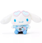 Feelin' like you need a vacation big time? Wherever that paradise may be, you can always dream big about it with the Sanrio in Vacation Mode Cinnamoroll Plushie - maybe some day you can take it with you! With passport in hand, and real-zip side bag, this adorable travel companion is ready for any adventure.
Fitted in lovely leisurely attire with a bag strapped around their waist, they are all set to go! Their cute outfits and cheerful expressions will bring a smile to your face as you explore new places to