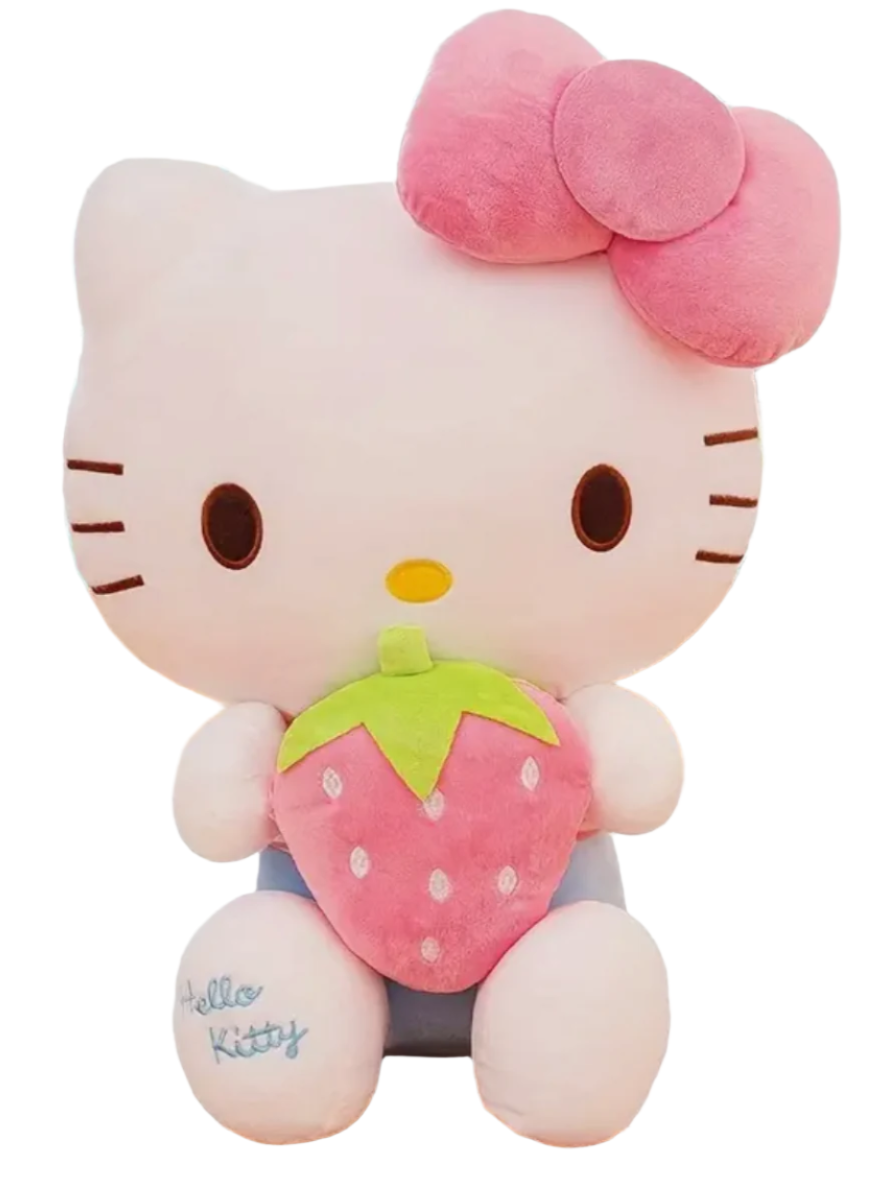 Sanrio Strawberry Love Hello Kitty Plushie Limited Edition Stuffed Animal Classic Cat Summer Plush Krush
