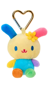 Bring a splash of cuteness to your day with the Usahana Mini Mascot Heart Clasp Plush Keychain! Featuring the lovable Usahana in a mini plush form, this keychain is both adorable and practical. With her cute and cheerful demeanor, Usahana is sure to brighten up your keys, bag, or backpack.