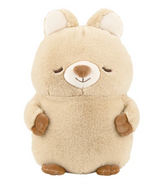 Calming Cuddlers are chubby plush animals with fluffy, round bodies that have gentle faces and peaceful color palettes. From the Korean Poksin series, which means "fluffy" in Korean. This Wallaby Calming Cuddler Korean Plushie is a fluffy and cute hugging pillow that fits comfortably in both arms.