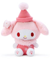 Dressed for the chilly weather, this Winter Knits n Poms My Melody Plushie is ready to bring warmth and joy to your plush collection with its snug winter accessories and irresistibly soft fur.
My Melody's classic charm shines through with a festive winter twist—the adorable snowflake embroidery adds extra warmth to this seasonal look. The pompom atop its beanie is to-die-for and the fur collar is keepin' it classy but cute!
