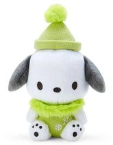 Dressed for the chilly weather, this Winter Knits n Poms Pochacco Plushie is ready to bring warmth and joy to your plush collection with its snug winter accessories and irresistibly soft fur.
Pochacco's classic charm shines through with a festive winter twist—the adorable snowflake embroidery adds extra warmth to this seasonal look. The pompom atop its beanie is to-die-for and the fur collar is keepin' it classy but cute!