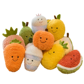 perfect gift for fruit enthusiasts, veggie lovers, or just someone who appreciates adorable plush toys, our Assorted Fruit and Vegetable Produce Plushies are sure to bring a little extra cheer in their life. Banana stuffed animal