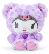 Show off your wild side and that of your plush collection with the Kuromi Purple Leopard with Glitter Jelly Heart Plushie This unique version of Kuromi features a trendy purple leopard print pattern, making it both stylish and cuddly, and a very cool glitter jelly heart on its belly adds an extra dash of irresistible cuteness.
The purple leopard print gives this Kuromi plush an edgy, fashion-forward look, while the glitter jelly heart adds a sweet sparkling touch of love to the world!