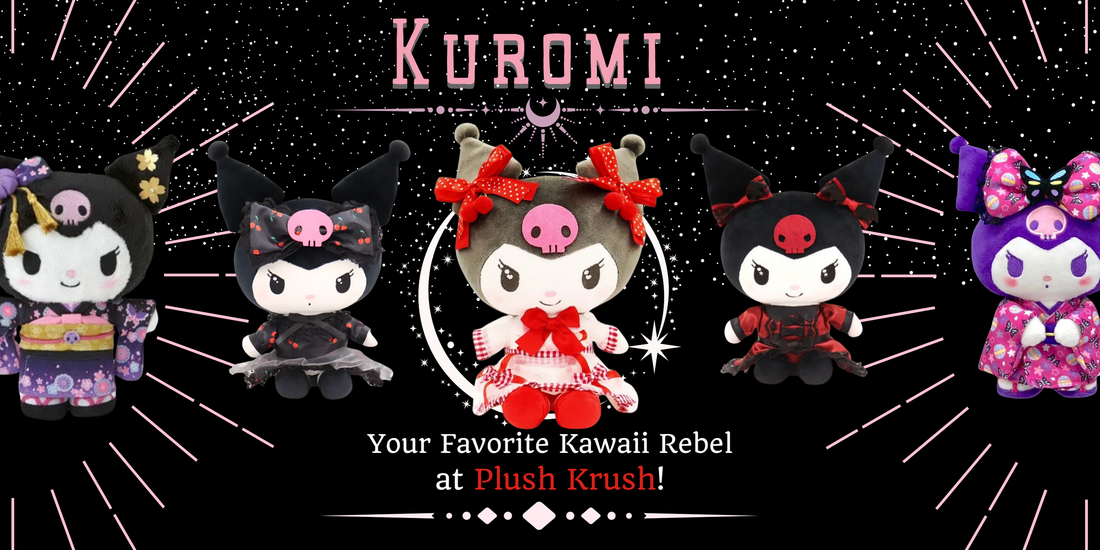 Rebellious but sweet, full of attitude and compassion, often misunderstood but always lovable, the famous Kawaii Rebel, Kuromi, gets her birthday party started every October!