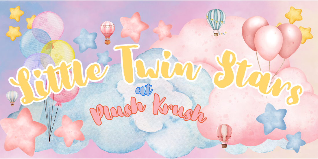 Our Little Twin Stars collection is a charming and whimsical assortment of accessories that bring the magic of Kiki and Lala to life. Designed with pastel hues and celestial motifs, this collection is perfect for fans of the iconic Sanrio characters.