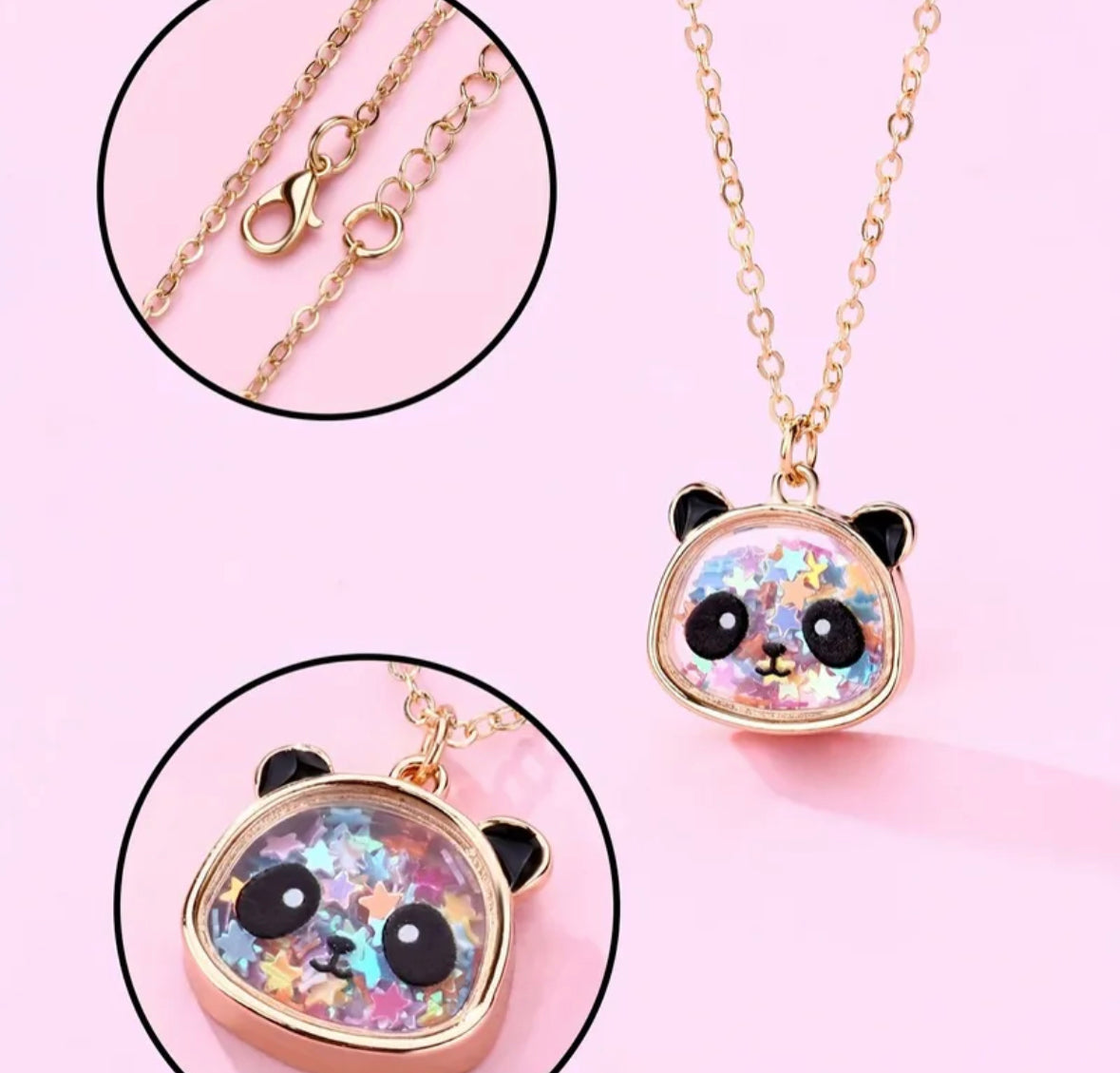 Confetti Filled Charm Kawaii Necklace! This delightful accessory is a celebration in itself, featuring a transparent animal pendant filled with an array of colorful confetti,