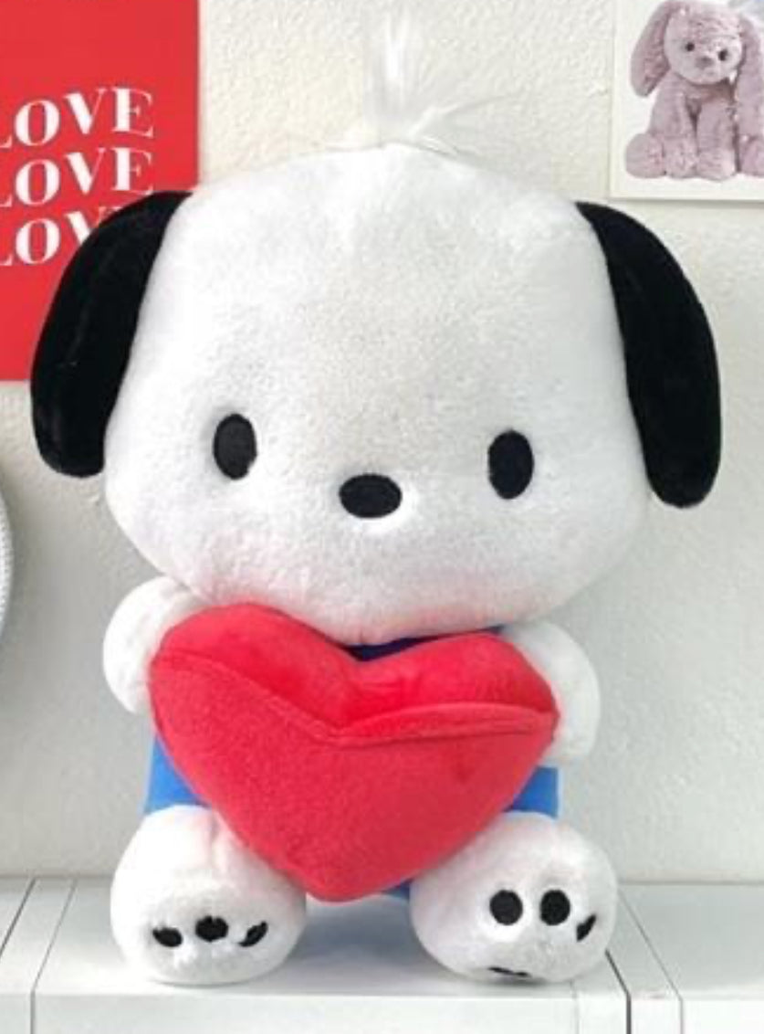 Pochacco Red Love Heart Plushie