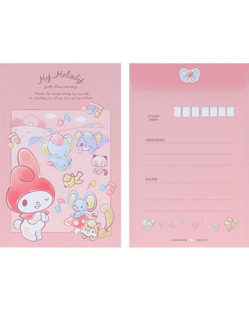 Bring back the charm of the 90s with the Classic My Melody Letter Set, a must-have for Sanrio fans. Featuring two different stationery and envelope designs, this set offers variety while keeping a cohesive, nostalgic aesthetic. Perfect for writing heartfelt notes, journaling, or gifting, it captures the timeless sweetness of My Melody. Made in Japan, this collectible stationery set blends vintage-inspired style with everyday functionality.