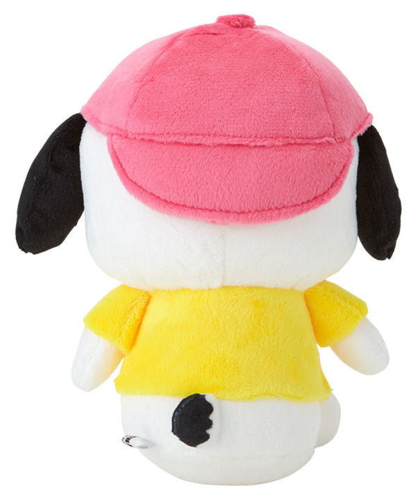 Step back in time with our RARE 90s Style Throwback Retro Pochacco Plushie! This exclusive vintage-inspired version of Sanrio's sporty pup captures the iconic aesthetic of 90s kawaii culture. Featuring Pochacco in his classic sporty style with retro style backwards pink cap and yellow t-shirt with his name embroidered across it, this rare collector's piece brings back all the nostalgic feels while maintaining his playful charm. Each detail has been carefully crafted to honor the golden age of Sanrio.