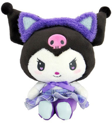 Meet our adorable Animal Academy Kuromi Plushie, dressed as a school girl from the Animal Academy anime! This Oshikatsu cuddly companion features soft, huggable fabric and a charming design with its vibrant colors and delightful details- a plaid purple school-girl outfit and coordinating bunny ear headband.

Perfect for snuggling, playtime, or as a unique decor piece, this plushie is a must-have for any Animal Academy fan. Bring home the joy of friendship today!