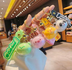 Each Animal Cutie Head Kawaii keychain features cute animal heads with sweet expressions, and includes a small bell charm that jingles with movement, adding an extra layer of cuteness and charm.