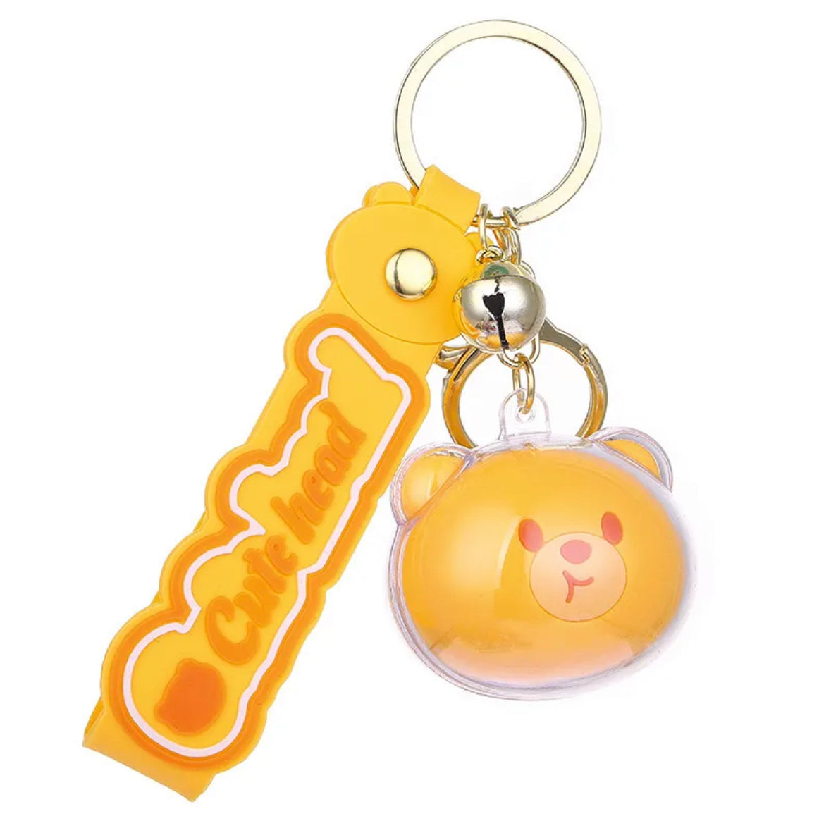 Each Animal Cutie Head Kawaii keychain features cute animal heads with sweet expressions, and includes a small bell charm that jingles with movement, adding an extra layer of cuteness and charm.