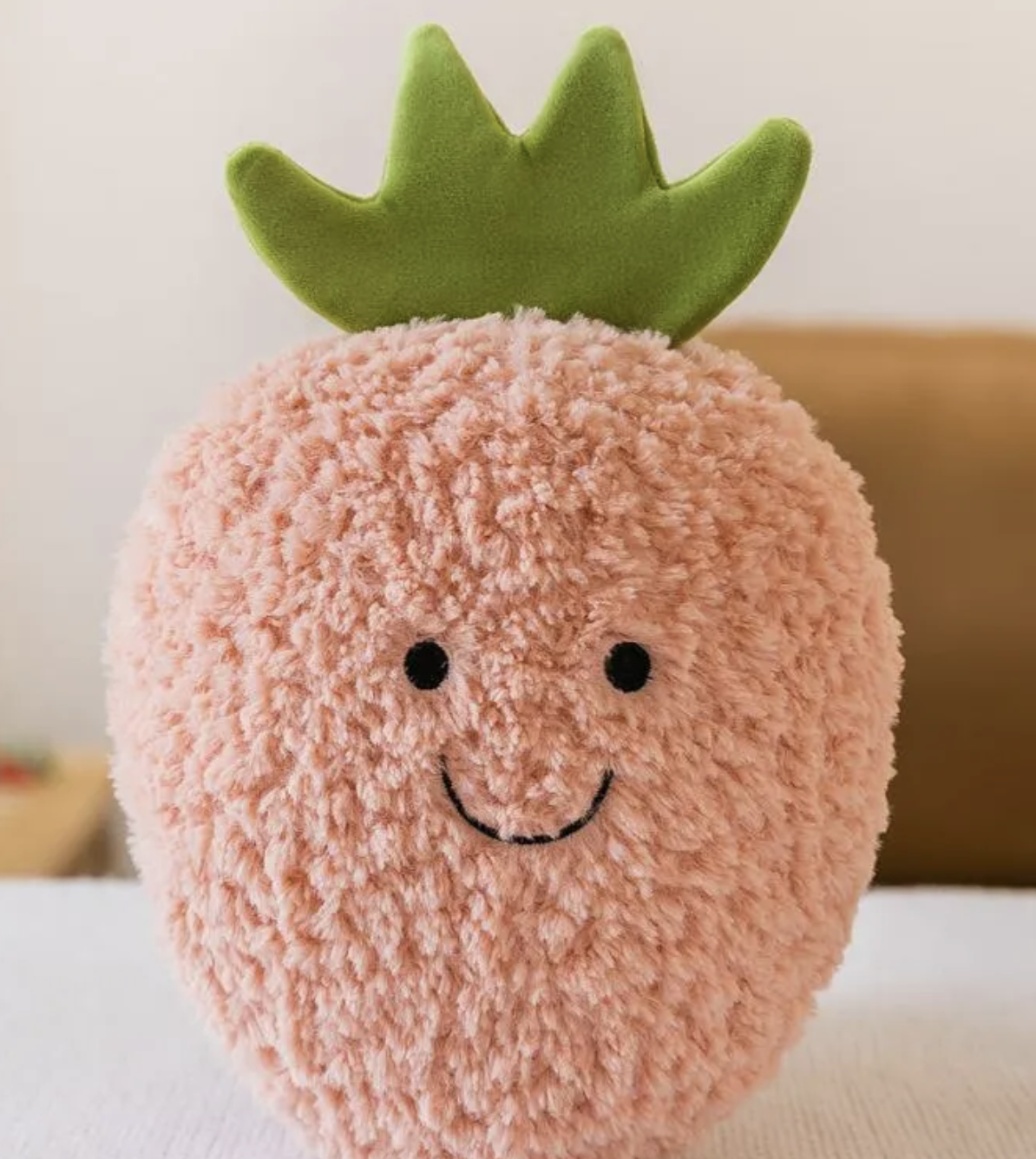 perfect gift for fruit enthusiasts, veggie lovers, or just someone who appreciates adorable plush toys, our Assorted Fruit and Vegetable Produce Plushies are sure to bring a little extra cheer in their life. Strawberry stuffed animal
