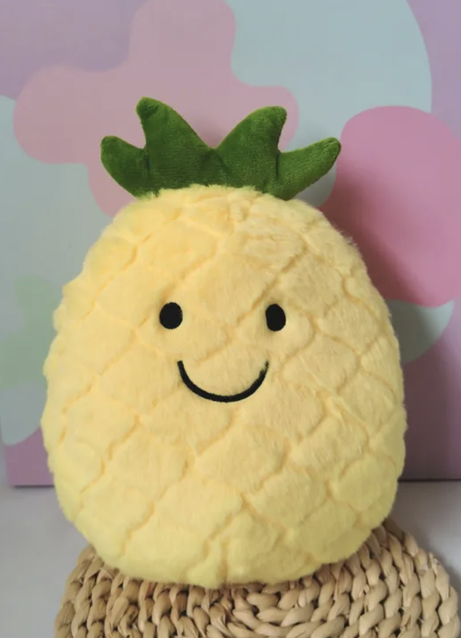 perfect gift for fruit enthusiasts, veggie lovers, or just someone who appreciates adorable plush toys, our Assorted Fruit and Vegetable Produce Plushies are sure to bring a little extra cheer in their life. Pineapple stuffed animal
