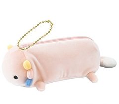 Axolotl Plushie Pencil case is just the right size for pens or any other small treasures you want to keep hidden away. To zip up, use the creature's tail, but not too roughly, or you might disturb it!