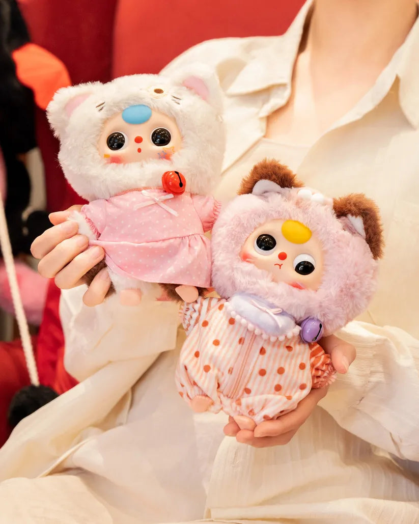 Baby Three Kitten Wardrobe Series Plush Keychain Blind Box