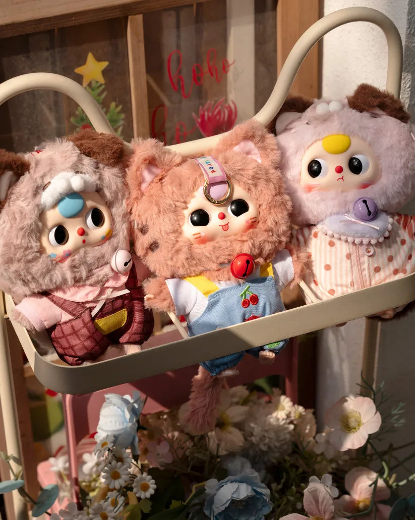 Baby Three Kitten Wardrobe Series Plush Keychain Blind Box