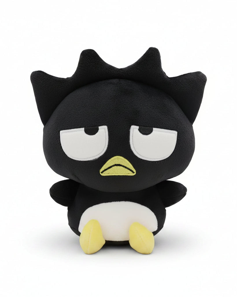 What more can you ask from this classic, little guy? Bad Badtz Maru appears in his simplest and truest form. The Bad Badtz Maru Classic Sanrio Plushie features the spiky haired penguin, famous for his “over it” facial expression, who has been charming Sanrio fans for generations. Bring the perfect balance of attitude and charm to your plushie collection with this black and white cutie.