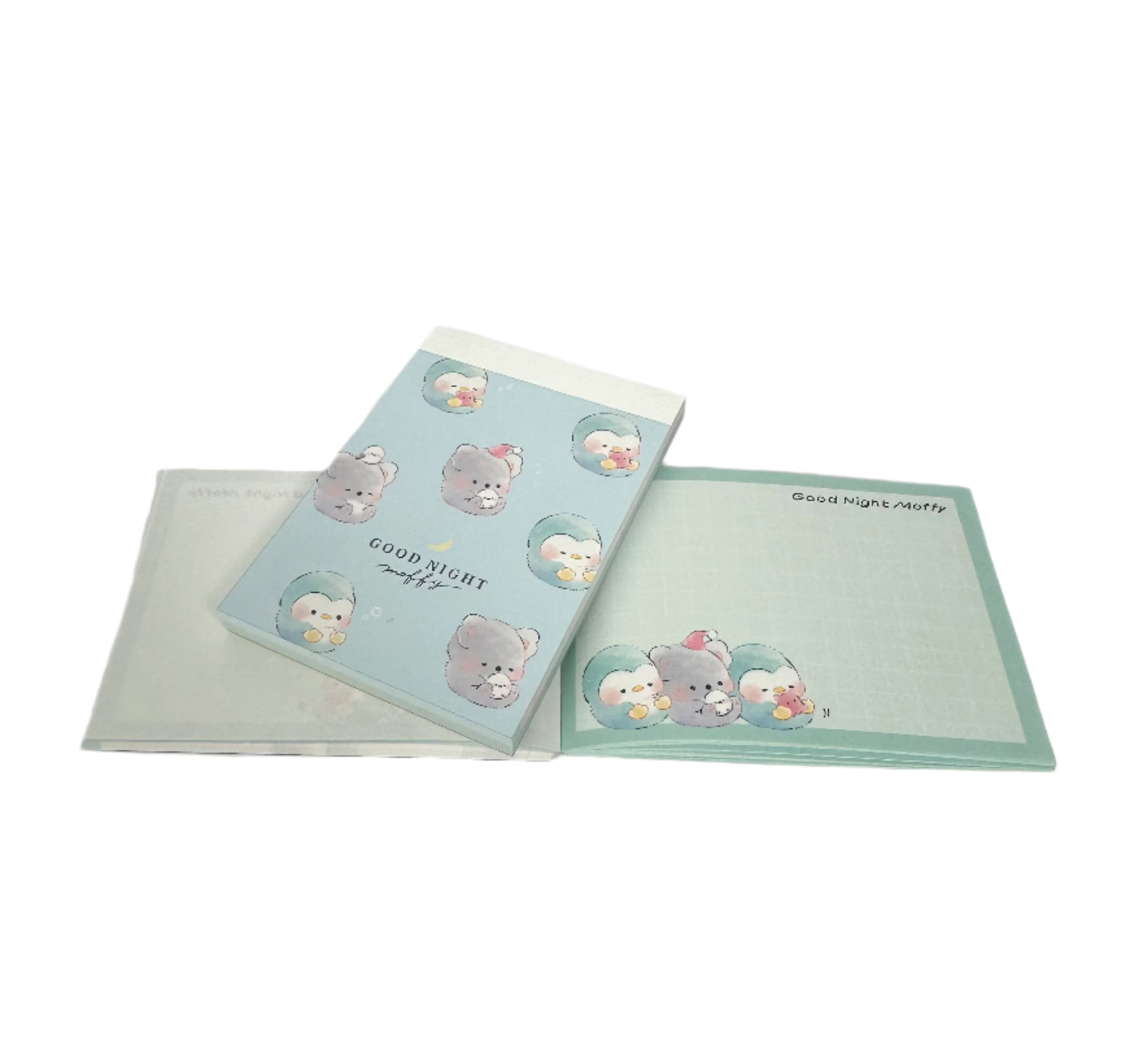 Bedtime Penguin &amp; Koala Kawaii Mini Notepads feature two different designs, printed in full color. Quality binding, yet easy tear-out sheets.