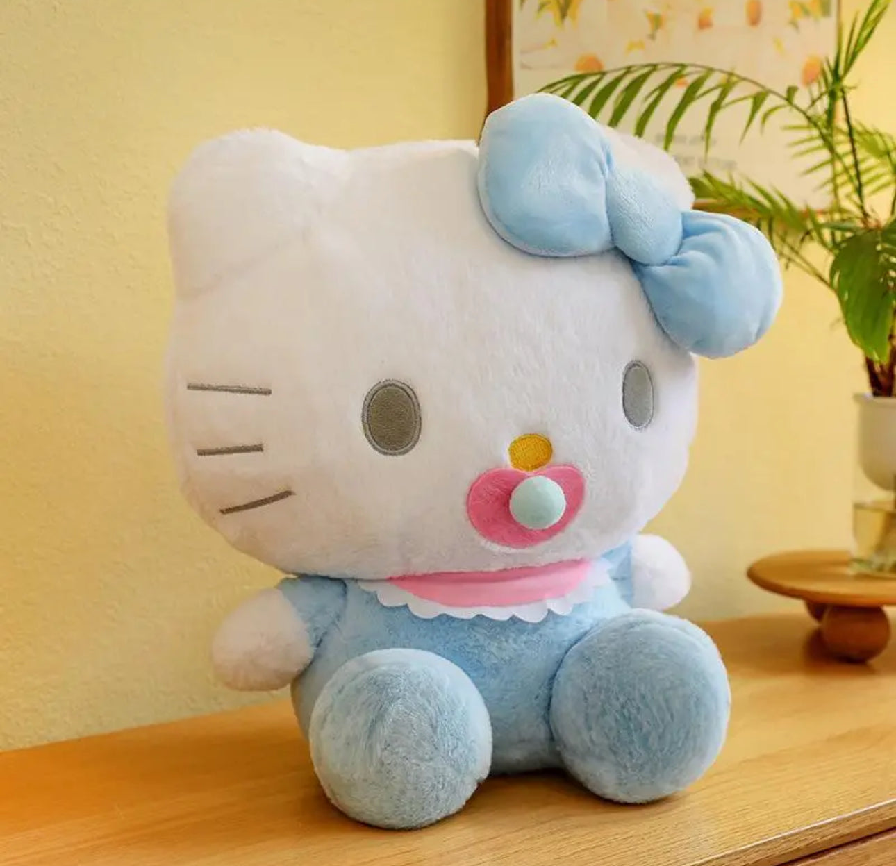 Meet the Big Baby Love Hello Kitty Plushie – a heartwarming and irresistibly huggable addition to any Sanrio fan’s collection! This plushie captures Hello Kitty in an adorable baby-style design with soft, chubby cheeks, a sweet expression, and gentle embroidered details. Dressed in pastel hues with a charming bow, this oversized plush is made from ultra-soft, premium material for endless cuddles. Perfect as a gift or a comforting companion, the Big Baby Love Hello Kitty Plushie brings a cozy, nostalgic char