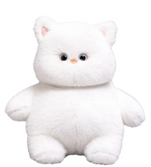 Let the biggie plushy chubby bubby kitty catness flow hard. Enjoy the pink ears and nose, jutting belly and round eyes on this quality Big Chubb White Cat Plushie.