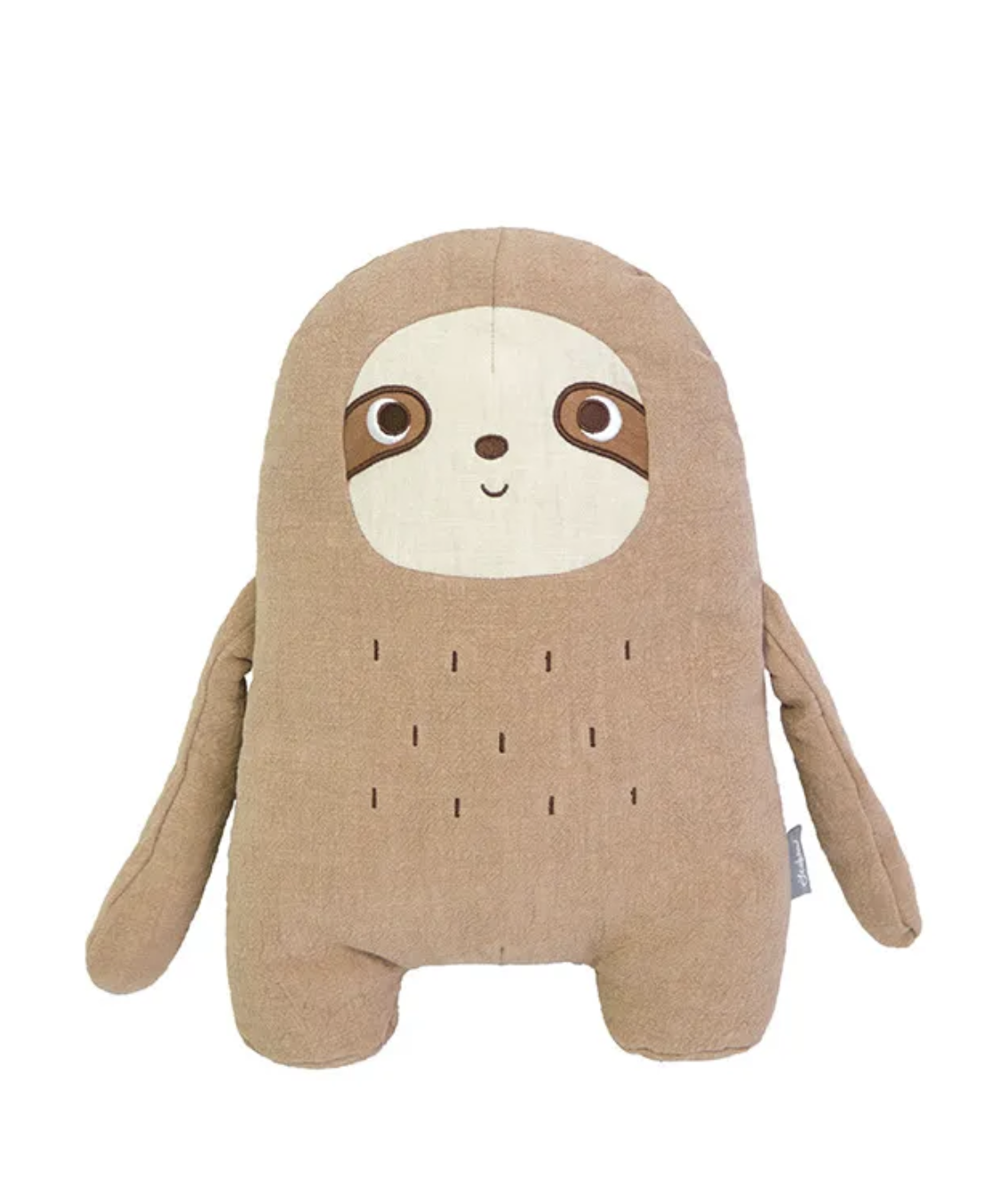 Big Happy Sloth Cotton Throw Pillow just wants to veg out, happy to be your nighttime dreaming or drama show streaming companion.  A larger size plush pillow great for hugs, squeezes and head rests.