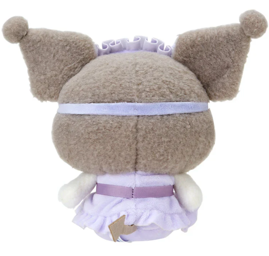 Sanrio's feisty favorite, Kuromi, is stylishly ready for bed! The Bow Pajamas + Mascot Sleep Mask Kuromi Plushie features a sweet center bow, ruffled nightie and an attached tapir-shaped sleep mask (It's Baku!) Soft fabrics make this huggable plush perfect for nighttime snuggles.


A comforting friend perfect for winding down. A nice pairing if you're assembling a spa-day gift basket. A solid addition to any plushie or Kuromi collection. Relax with the calming colors, friendly, embroidered face and just gen