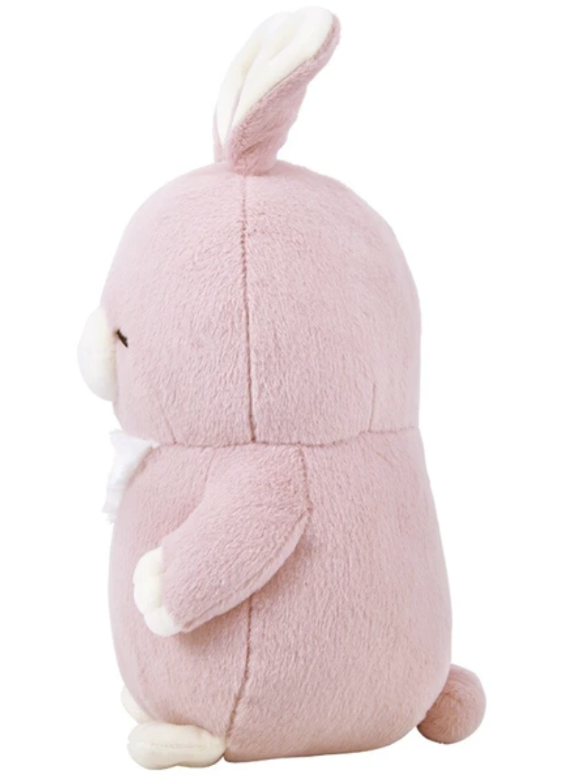 Calming Cuddlers are chubby plush animals with fluffy, round bodies that have gentle faces and peaceful color palettes. From the Poksin series, which means "fluffy" in Korean. This Bunny Calming Cuddler Plushie is a fluffy and cute hugging pillow that fits comfortably in both arms, kawaii