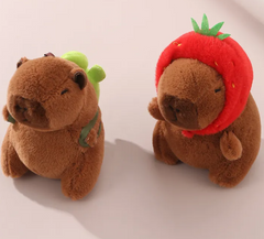 The strawberry hat capybara keychain you never knew you needed. The turtle backpack toting capybara keychain that's suddenly a must-have. Tote your keys with kawaii style and conquer your day with a Capybara Plushie Keychain