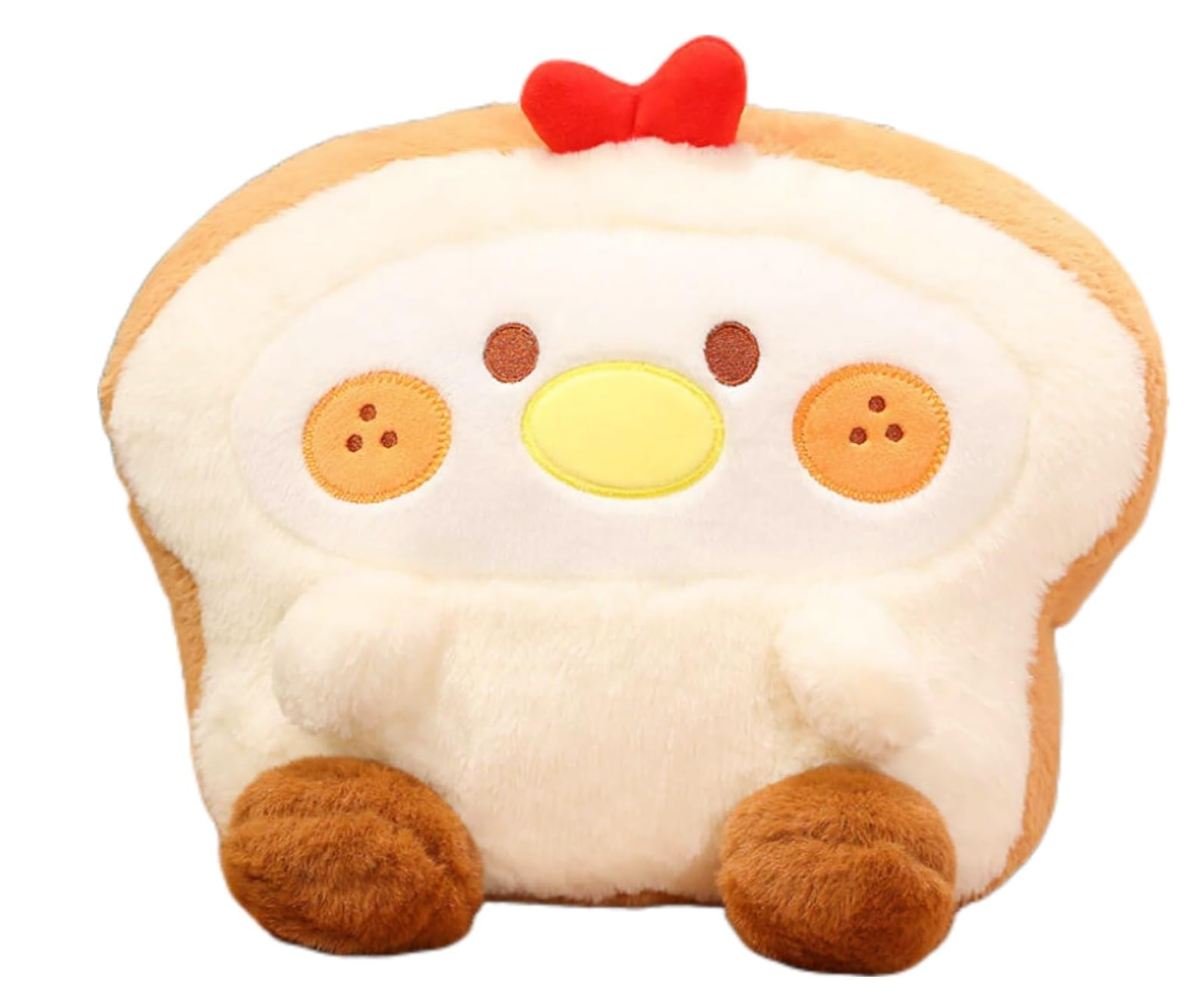 This adorable Chicken Little Lovable Loaf Plushie is irresistibly cute, a delightful fusion that will charm you into an endless caboodle of toasty cuddles! 